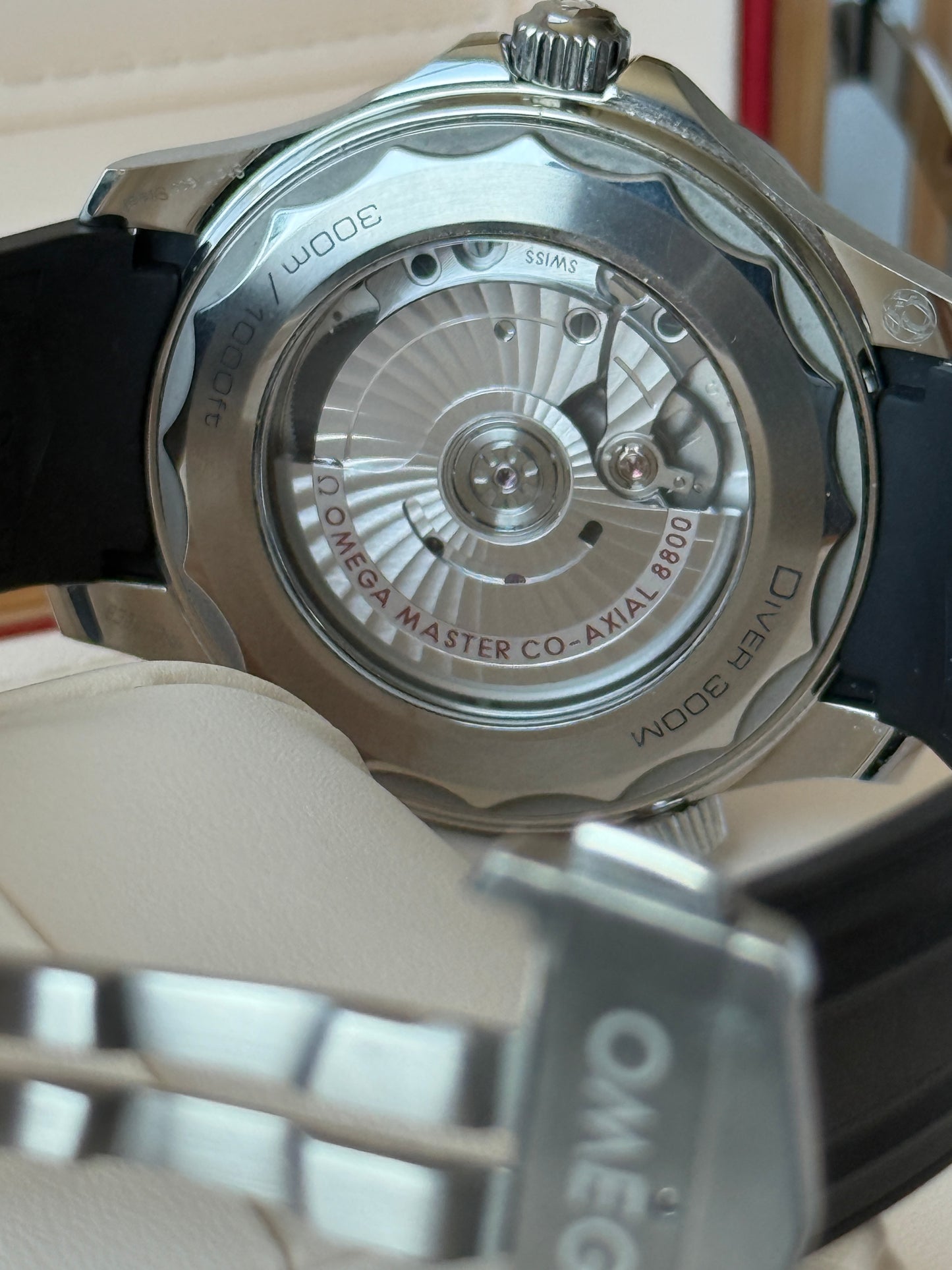 2023 Omega Seamaster 300m White on Black Rubber
