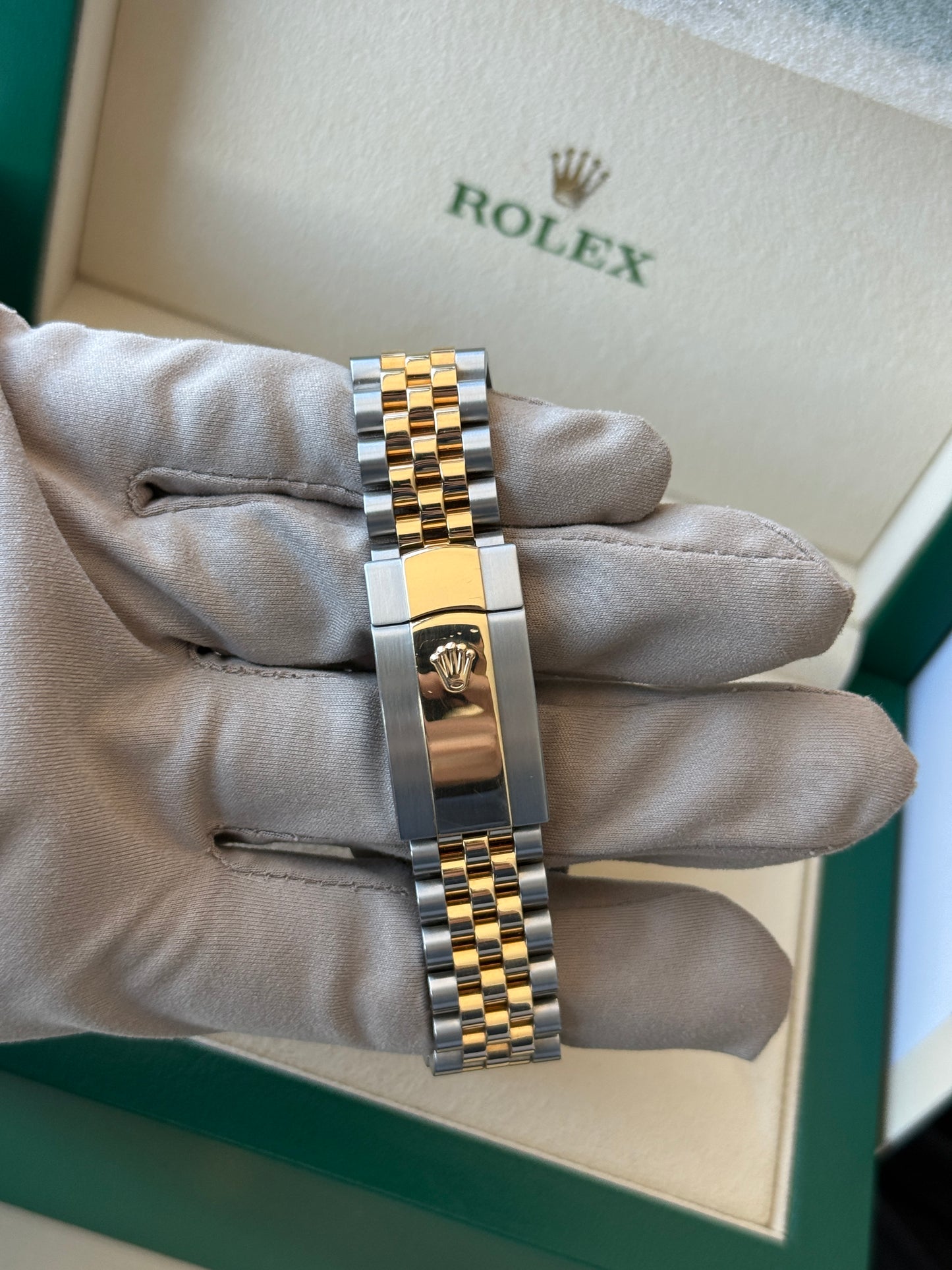 2022 Rolex Datejust Wimbledon Two Tone Yellow Gold 41mm 126333