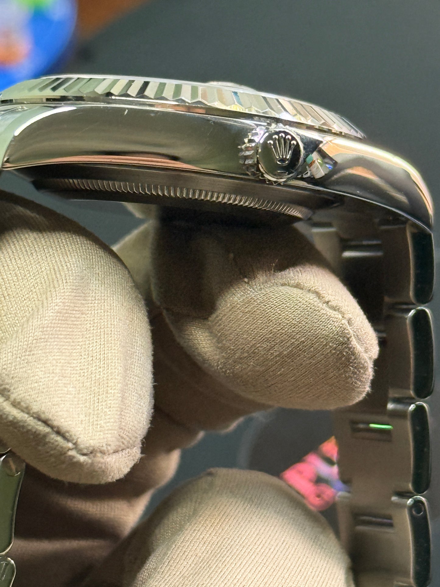 2012 Rolex 41mm Datejust II Rhodium Diamond 116334