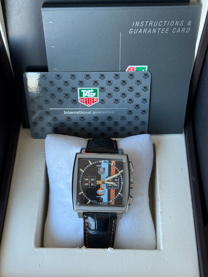 Tag Heur Monaco Special Edition Black 38mm "Gulf" CW211A