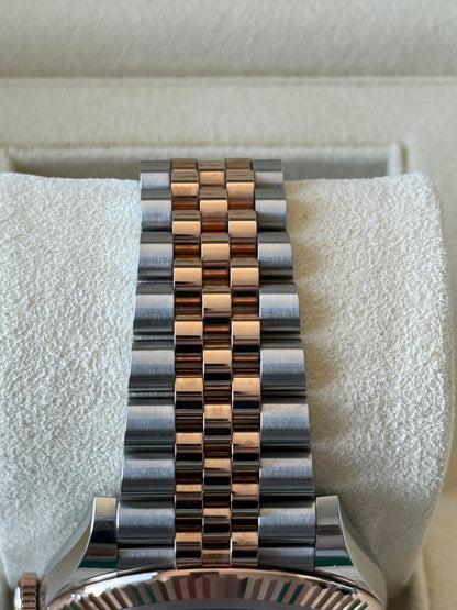 2018 Rolex Datejust Chocolate Two Tone Rose Gold 41mm 126331 "NOS"