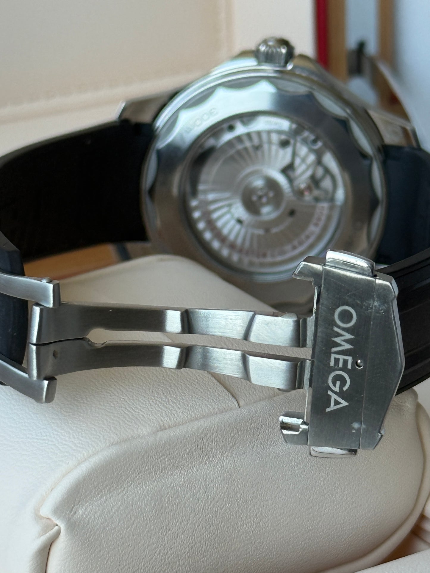 2023 Omega Seamaster 300m White on Black Rubber