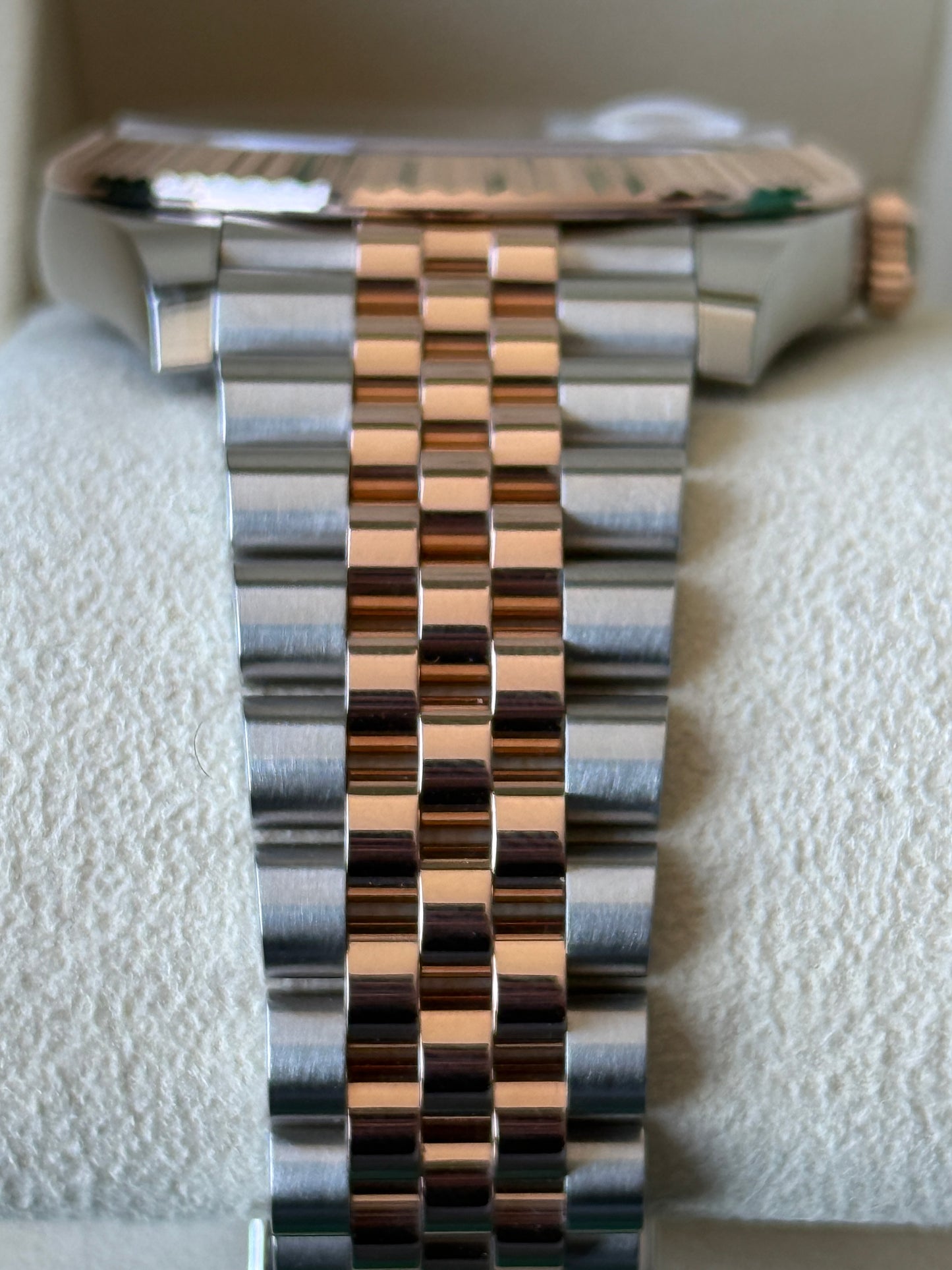 2021 Rolex Datejust Sundust Two Tone Rose Gold 41mm 126331