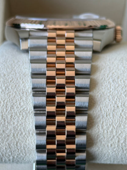 2021 Rolex Datejust Sundust Two Tone Rose Gold 41mm 126331