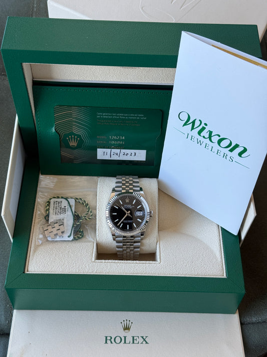 2023 Rolex Datejust Black Dial 36mm 126234