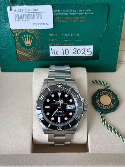 October 2025 41mm Submariner Date 126610LN