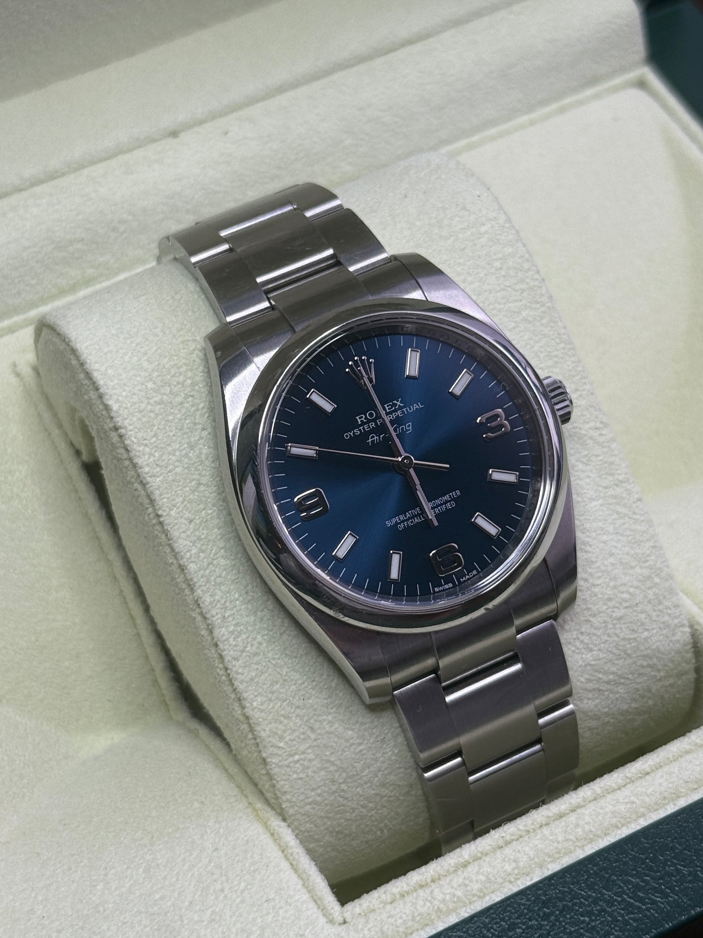 2012 Rolex 34mm Oyster Perpetual Air King 114200