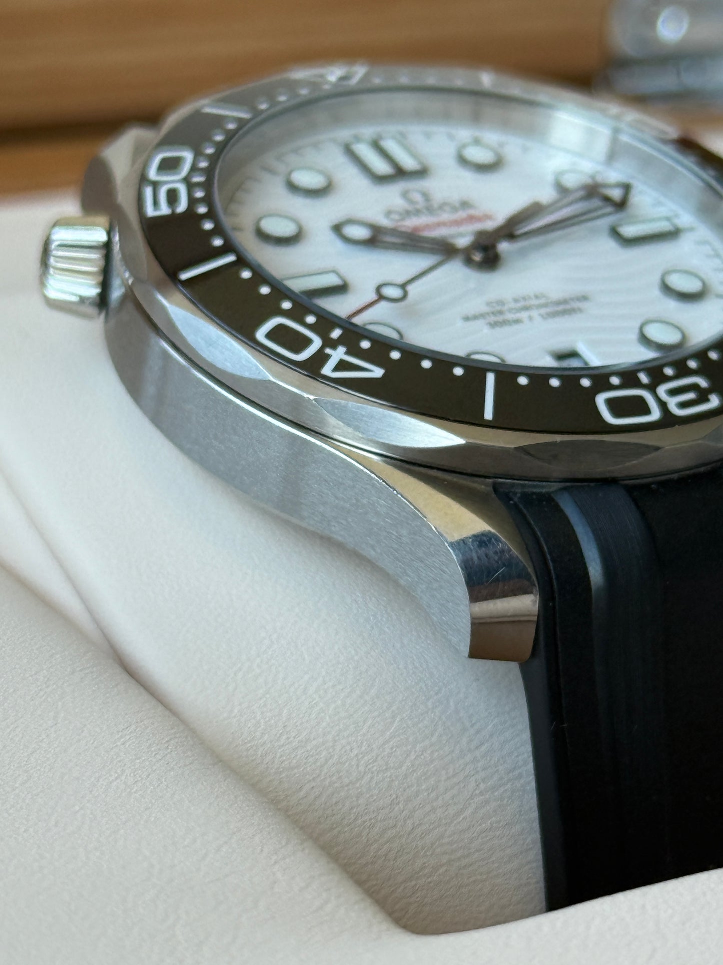 2023 Omega Seamaster 300m White on Black Rubber