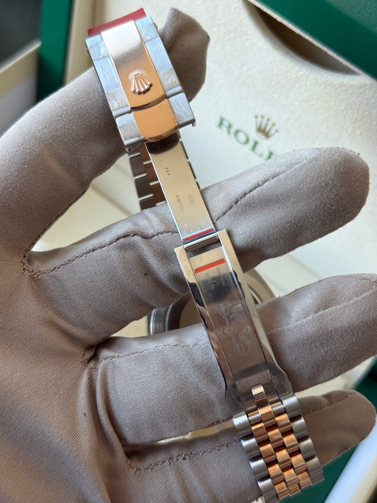 2018 Rolex Datejust Chocolate Two Tone Rose Gold 41mm 126331 "NOS"