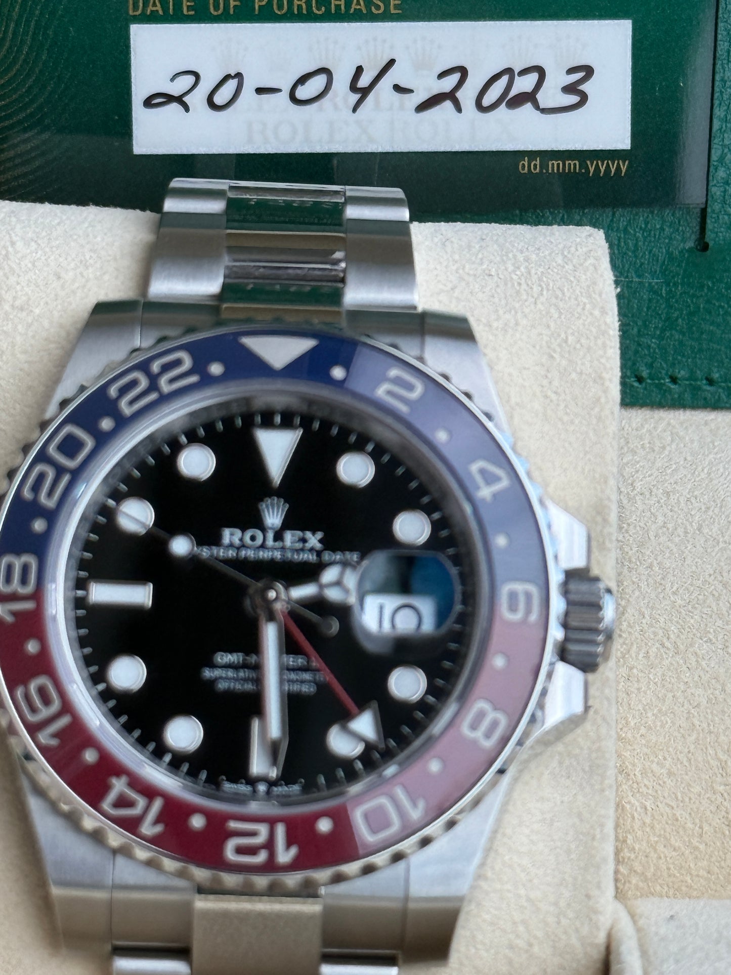 2023 Rolex GMT Master II “Pepsi” Blue/Red