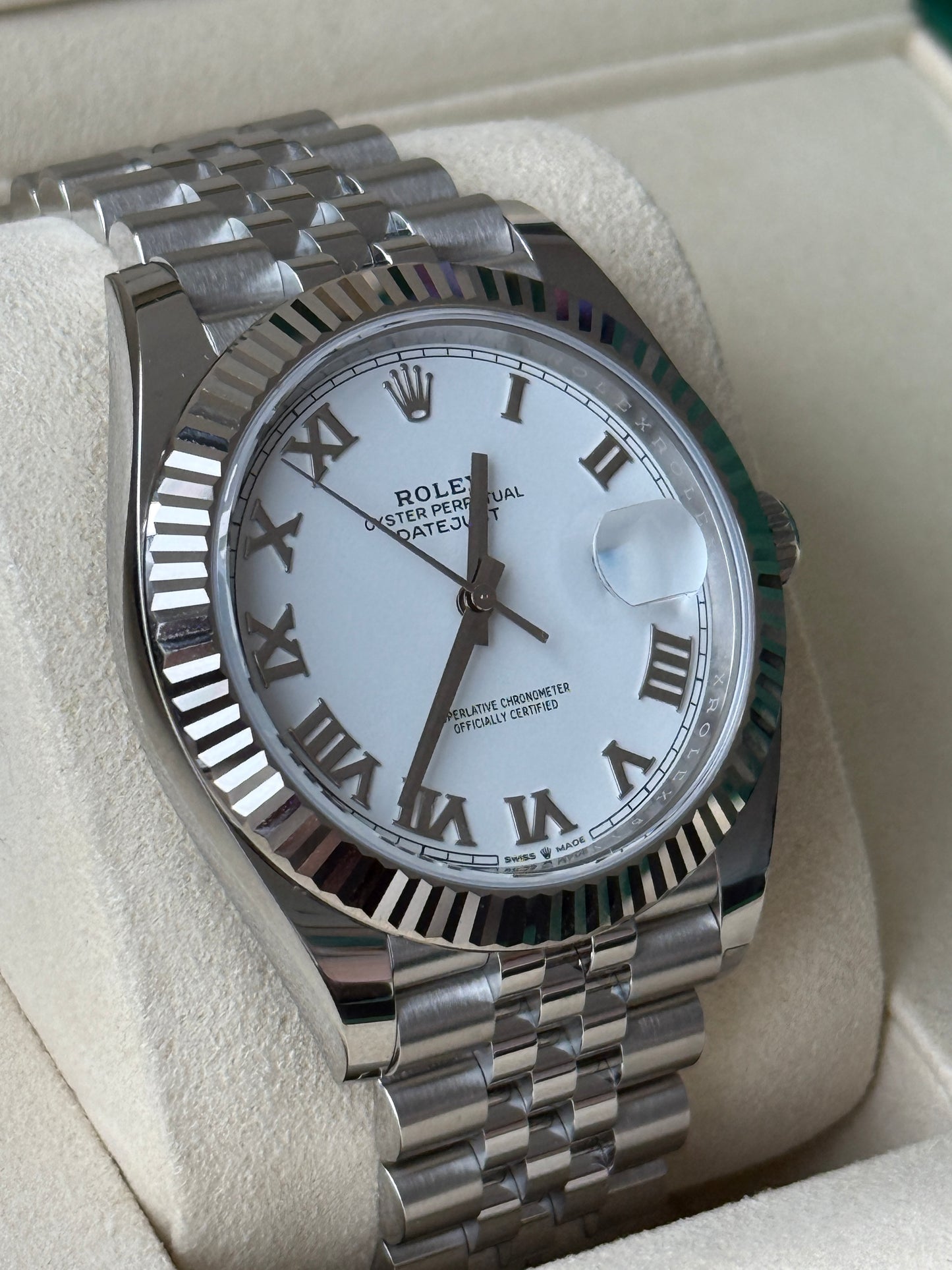 2025 Rolex Datejust 41mm White Roman