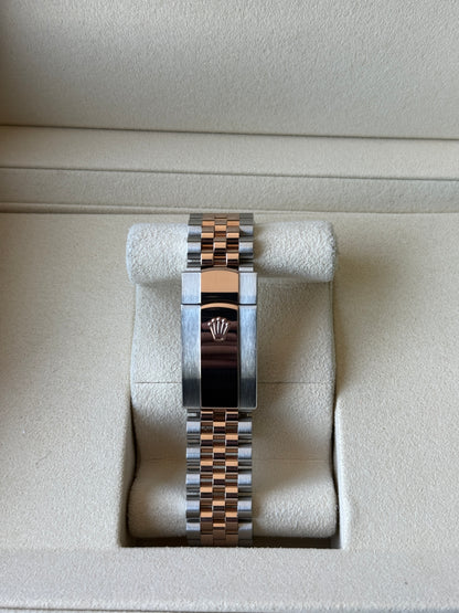 2021 Rolex Datejust Sundust Two Tone Rose Gold 41mm 126331