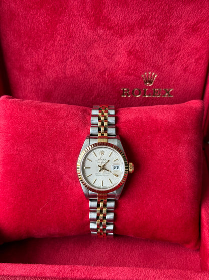 2000 Ladies Datejust 26mm Silver Dial Two Tone Yellow Gold