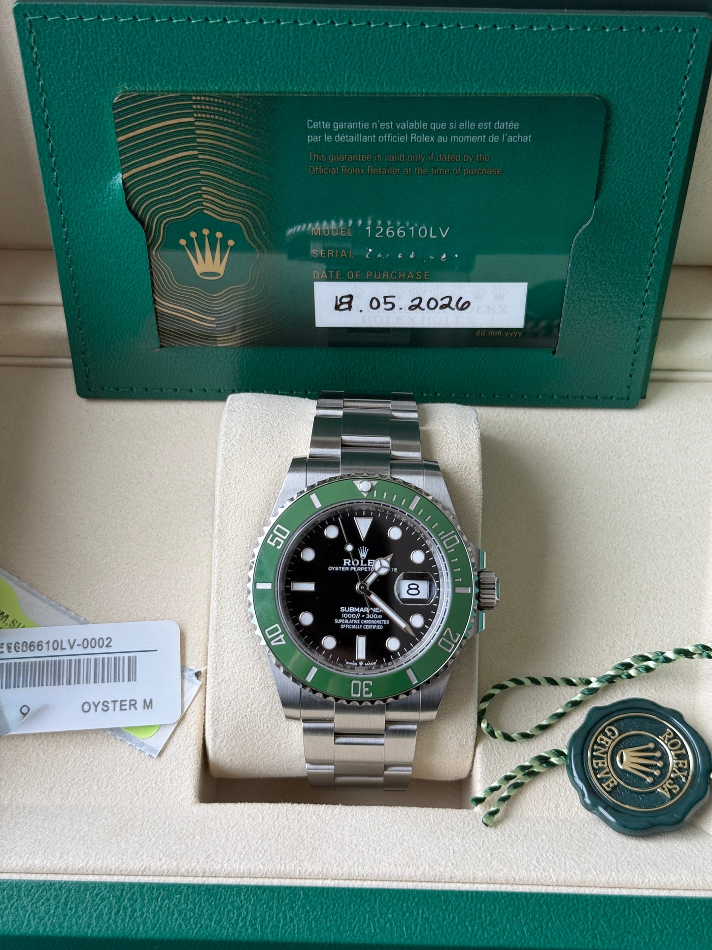 2026 Rolex Submariner Date “Starbucks” Green