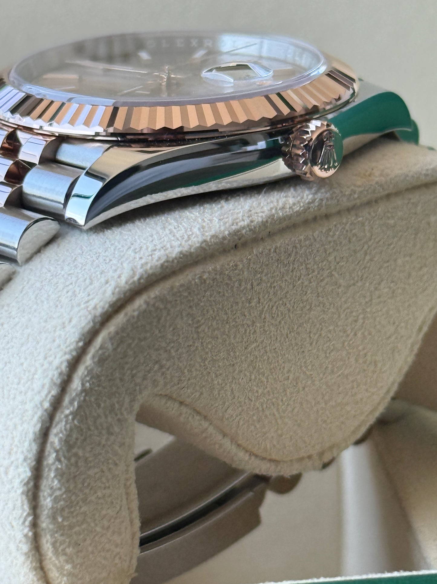 2021 Rolex Datejust Sundust Two Tone Rose Gold 41mm 126331