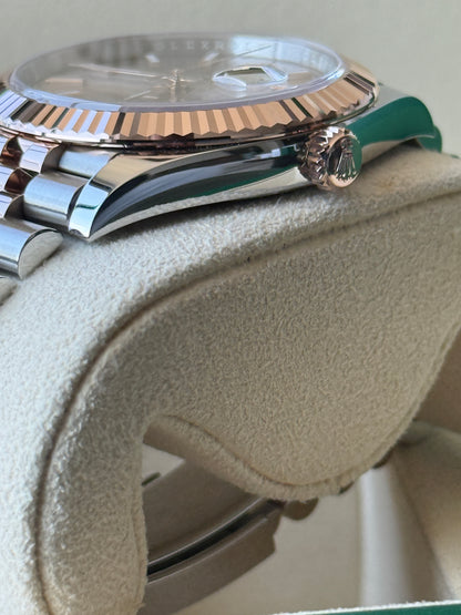 2021 Rolex Datejust Sundust Two Tone Rose Gold 41mm 126331