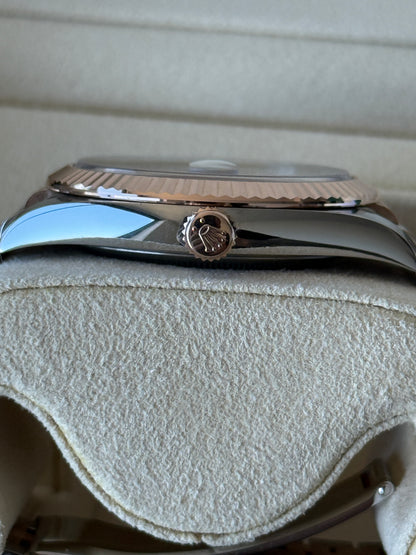 2018 Rolex Datejust Chocolate Two Tone Rose Gold 41mm 126331 "NOS"
