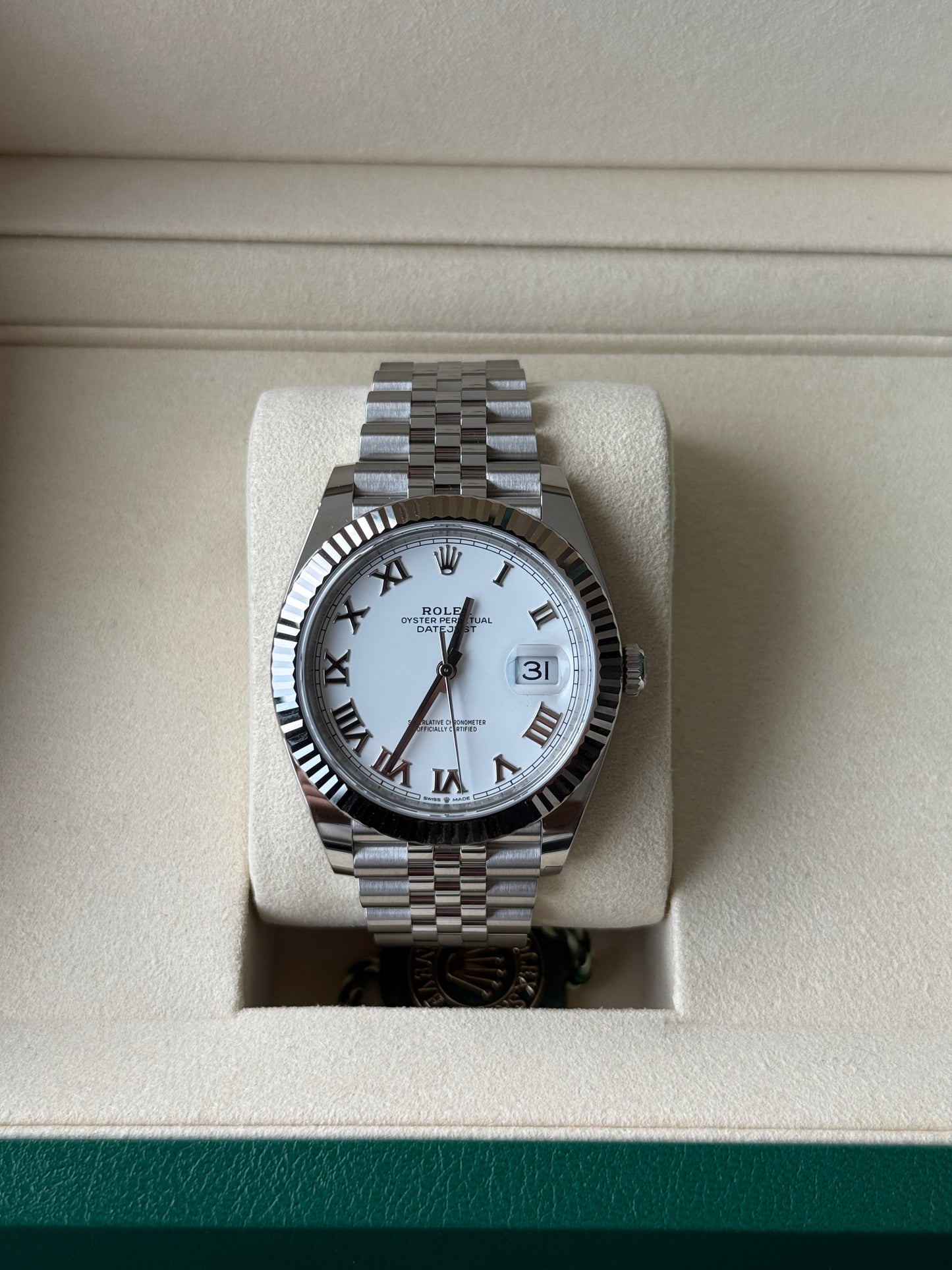 2025 Rolex Datejust 41mm White Roman