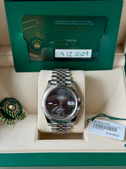 2024 Rolex Datejust Wimbledon 41mm 126334