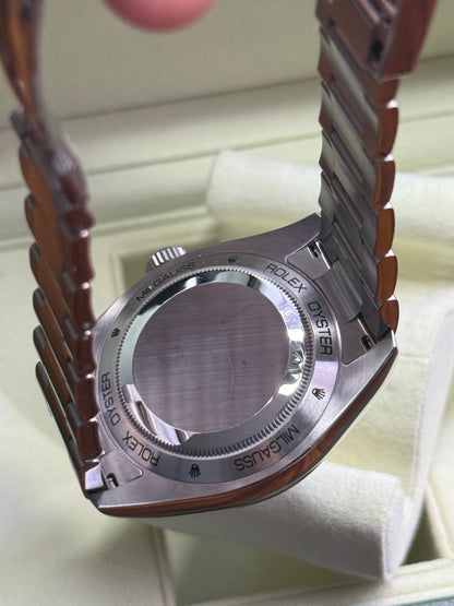 2014 Rolex 40mm Milgaus Black Dial Green Crystal 116400