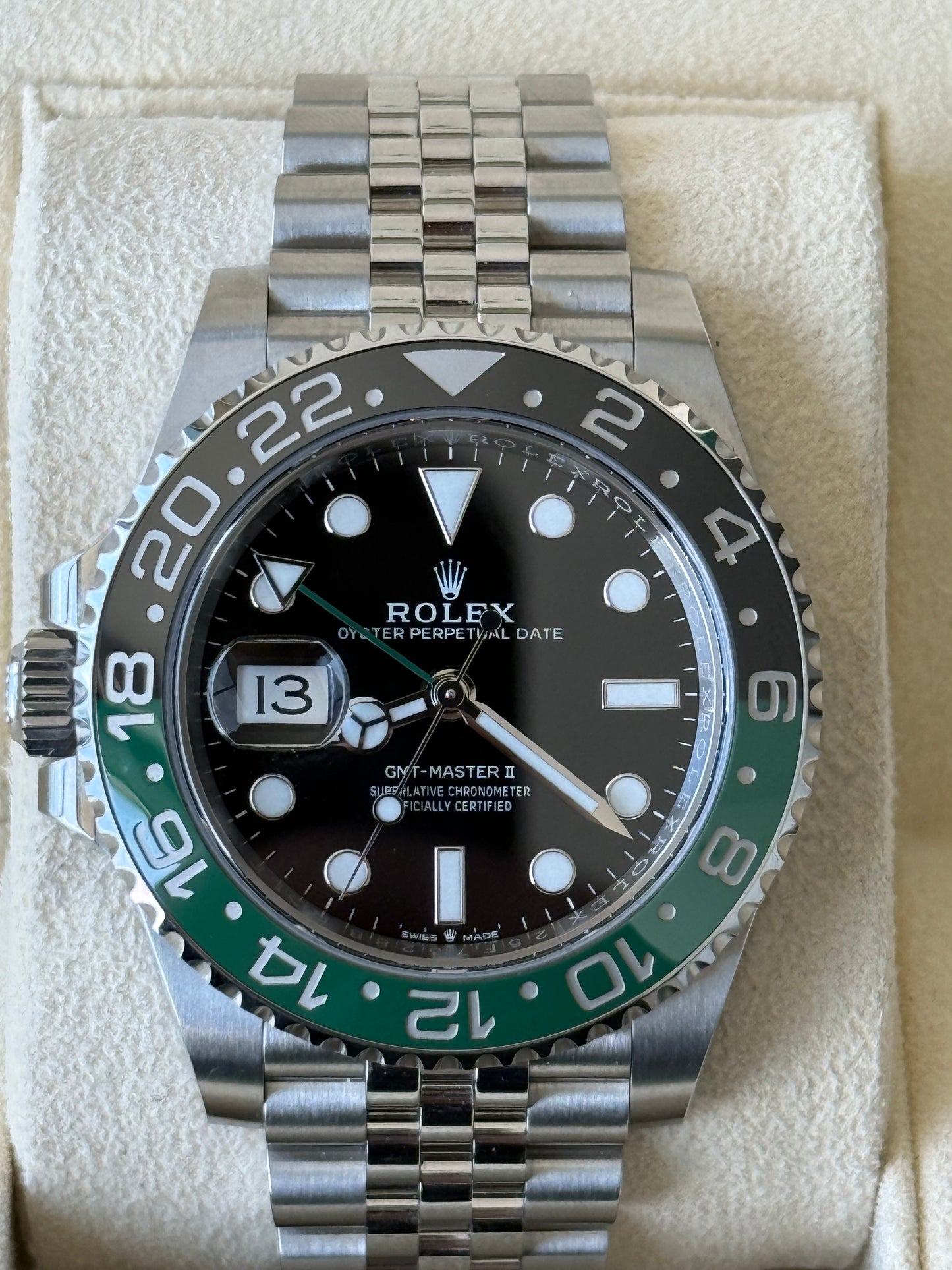 2024 Rolex GMT Master II “Sprite” Black/Green 40mm 126720VTNR