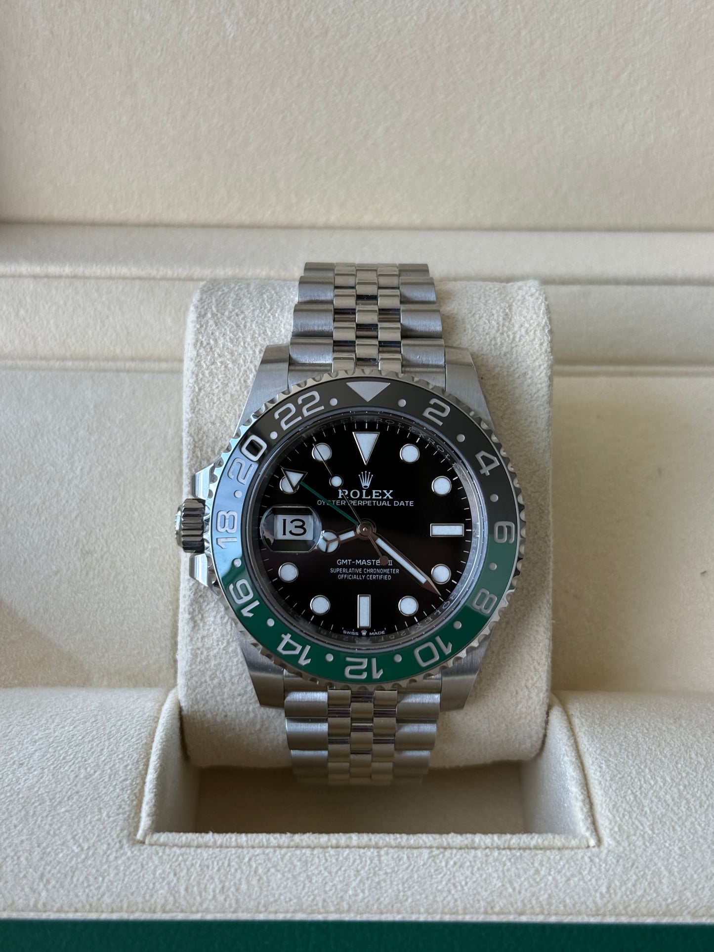 2024 Rolex GMT Master II “Sprite” Black/Green 40mm 126720VTNR
