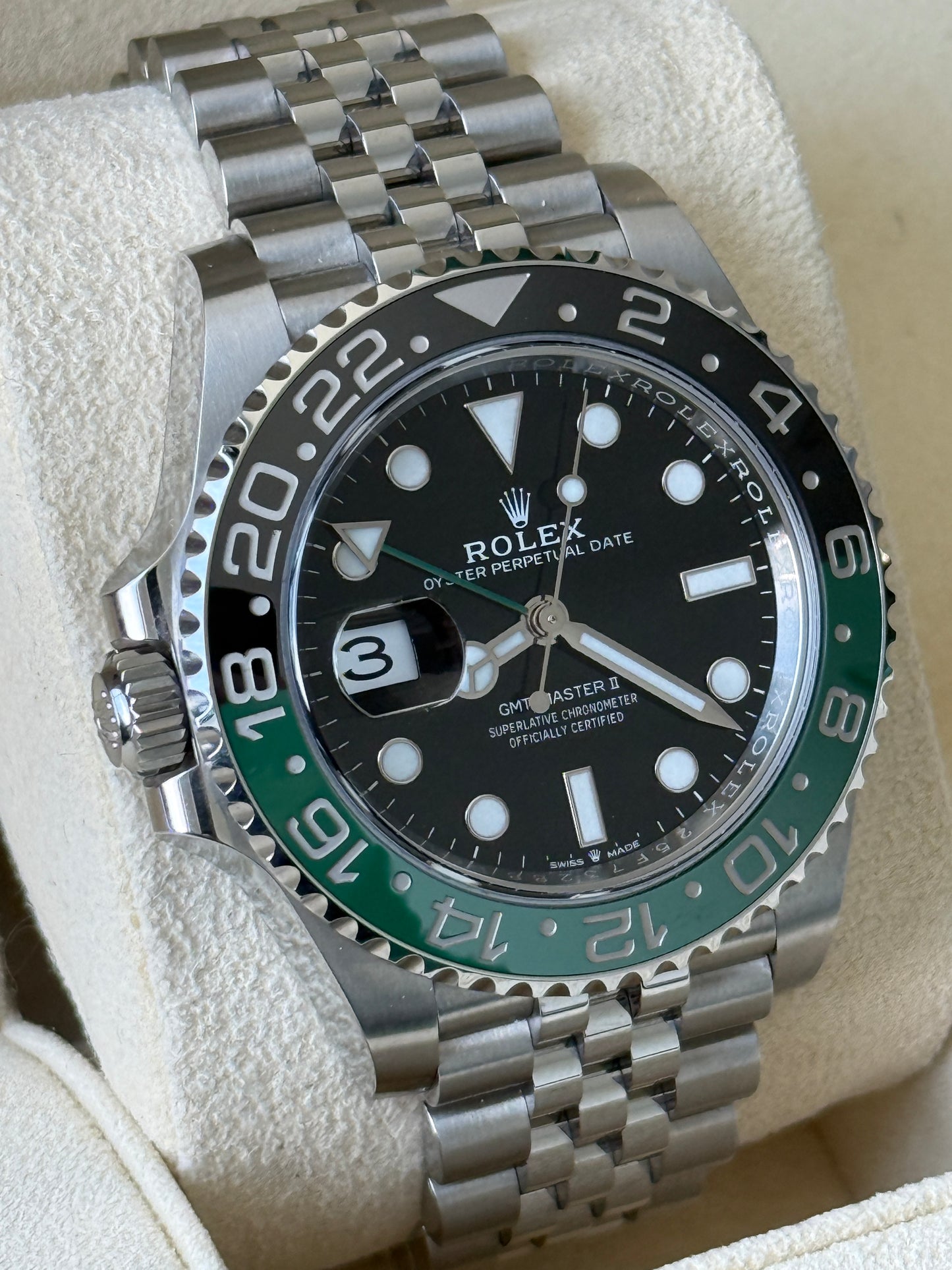 2024 Rolex GMT Master II “Sprite” Black/Green 40mm 126720VTNR